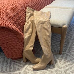 Women's Tan Knee-High Boots